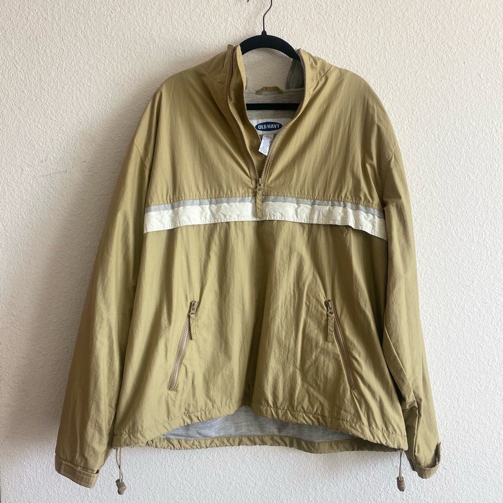 Old Navy Men’s windbreaker, gold, L